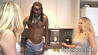 Taboo Threesome With Black Cock Emerging From White Sheets - Only For The Most Daring! - Angelina Crow