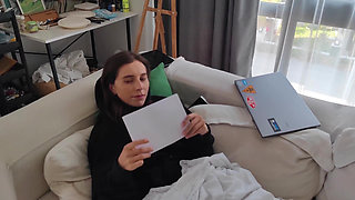 Her Stepfather Punished Her by Fucking Her in All Holes Because She Was Expelled From the University.
