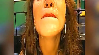 Ggg - Bukkake Slut Swallows Cum in Gangbang