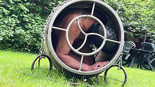 Predicament - Endurance - Slave Locked in Barrel Used as Human Toilet (233)