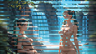 Lustrender: Mexican Big Tit Twin Tail Waterfall Siren - Ai Video