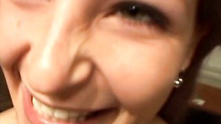 Awesome close-up oral sex session with a slutty girlfriend Liz Honey