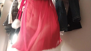 vibrator nasturbation in the fitting room