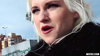 Italian Blond hair girl Loves Public Sex 1 - Public Pickups