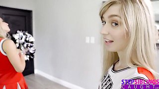 Step Siblings Caught featuring Marykate Moss and Nikki Peach's threesome porn