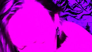 Wyrd Kaleigh sucks on her new toy