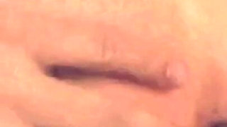 Beautiful Brunette MILF Cumshot on Small Tits in a Vintage Porn