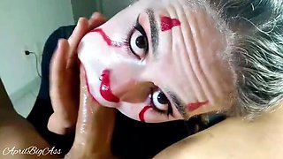 April BigAss Swallows Huge Load - Latina Teen Deep Throat & Cum in Mouth 4K