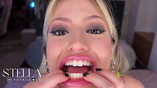 Extreme Mouth Spreading & Throat Closeupwide Open Mouth Fetish