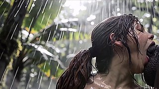 Lara Croft First Encounter with an African Tribal Group