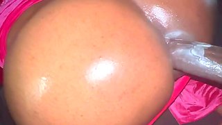 Stuck his BBC in girl's big black ass and pumped her POV