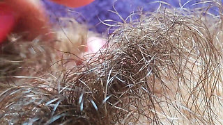 Extreme close up big clit orgasm intense clitoris stimulation