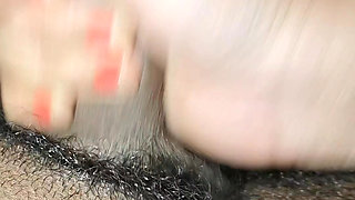 My husband's big cock massage