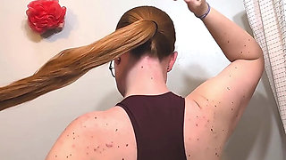 Redhead Rapunzel Brushing and Bunning My Long Ginger Hair