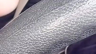 I Show My Tits in the Car