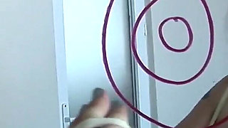 Big Boobs MILF Roxanne Milking on Mirror