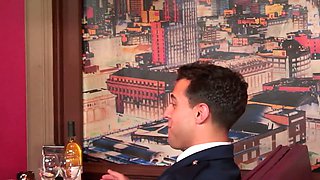 Double penetration at full salute