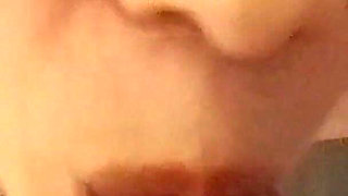 I'm a Redheaded Russian Slut of a Wife with Cum in My Mouth!