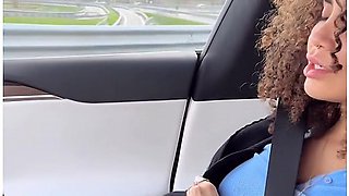 Jerk Off And Masturbation In The Car - With Hands Full Of Cum I Masturbate With Hard Orgasm