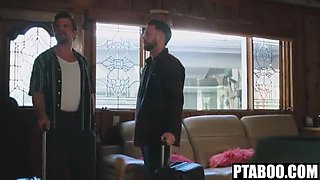 Amateur Teen Petite Ember Snow Gets Hardcore Anal Sex from Travel Buddies Seth Gamble & Vince Karter in Airbnb Reality POV
