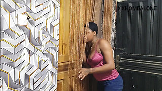 Home Alone Skinny African Teens FFM Threesome with Step Brother - Black Lesbian Fucking