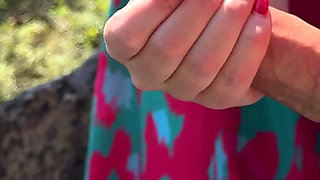 Big Ass Girl Takes His Cock at the Viewpoint - so Risky Public Sex
