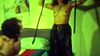 Retro Green-tinted Vintage Classic with Hairy Brunette Orgy