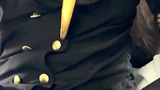 Flight Attendant Nylon Foot Tease