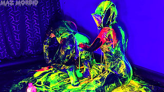 Uv Wet and Messy Gimpy Double Fisting with Patricia X