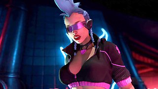 Futa domination, gargle, moaning loud