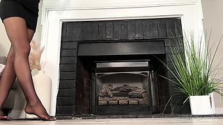 Fetish amateur sex in pink gloves and stockings