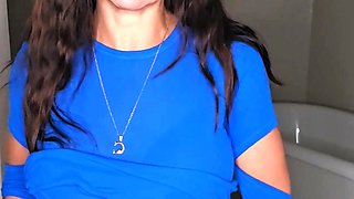 Milf brunette masturbating with toy ass