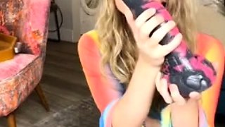 Soapyfate Sucks Monster Dildo