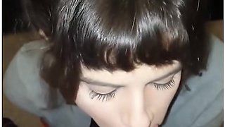 Innocent Young Babe 2 Facials & Gags On Cum After Giving Sloppy Handjob & Blowjob Pov Fyp Deepthroat