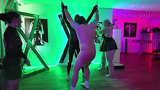 BBW Mistress Spanks and Trains Her Slave Hard