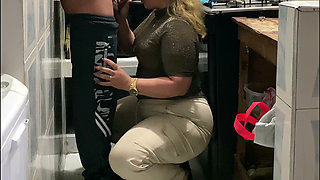 Blowjob in the Kitchen My Friend's Wife