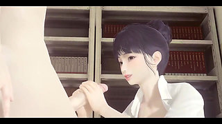 Hentai Uncensored - Word Hardsex in a Library - Japanese Asian Manga Anime Game Porn