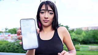 GERMAN SCOUT - Petite Latina Teen Lunita Galactica Pick Up