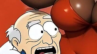 Married Cuckold Worships a Big Black Ass. Cartoon