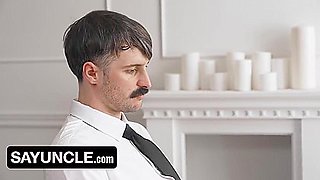 Prove Your Devotion: Elder Texas Twink Uses President Seb Leblans Body Raw