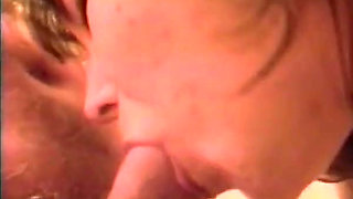 French Babe Trying Her Best to Make Him Cum Using Her Mouth