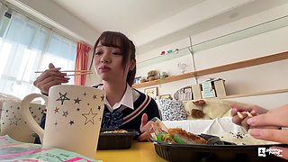 Japanese Beauty Unveils Hidden Desire in Slim Voyeur Peek