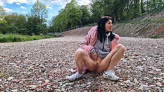 Outdoors Naked and Pissing in Public Compilation