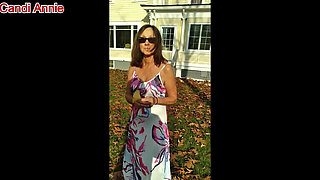 Candi Annie Milks a Load of Warm Creamy Cum Outdoors