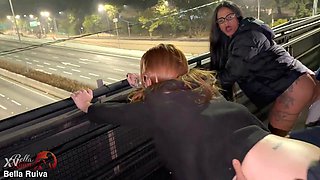 Pounding Big-Butt Wives on Freeway