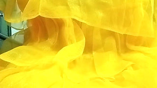 Indian Gay Crossdresser Gaurisissy xxx sex in yellow Lehenga