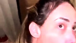 Eloa Lins Sucking on a Big Black Monster Cock