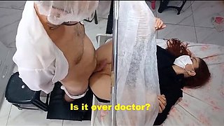 Fanny Squirting Gets Wet Pussy Examined by Gynecologist