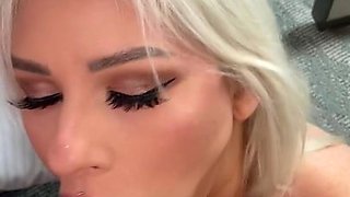 Blonde vixen savors delicious passionate ecstasy with sultry charm