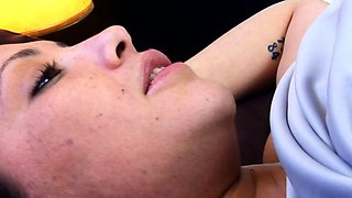 Beautiful brunette with big boobs jerk off instrucions